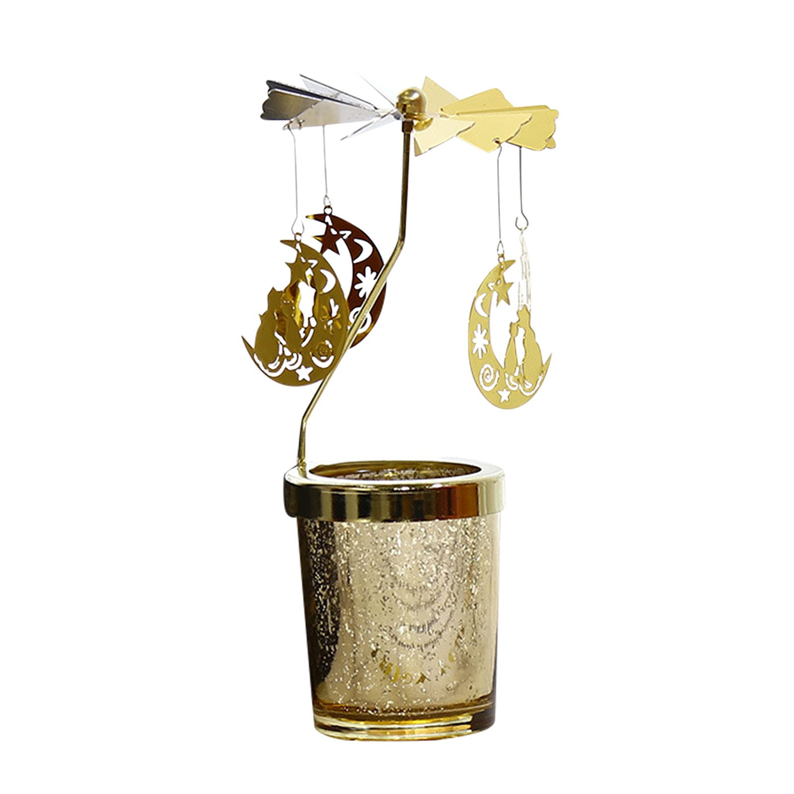 Vigil Metal Candle Holders - Rotating Candlelight Props for Dinner Decor, Candlesticks & Holders - Perfect for Pumpkin Bread Candles, Romantic Dinners & Holiday Centerpieces