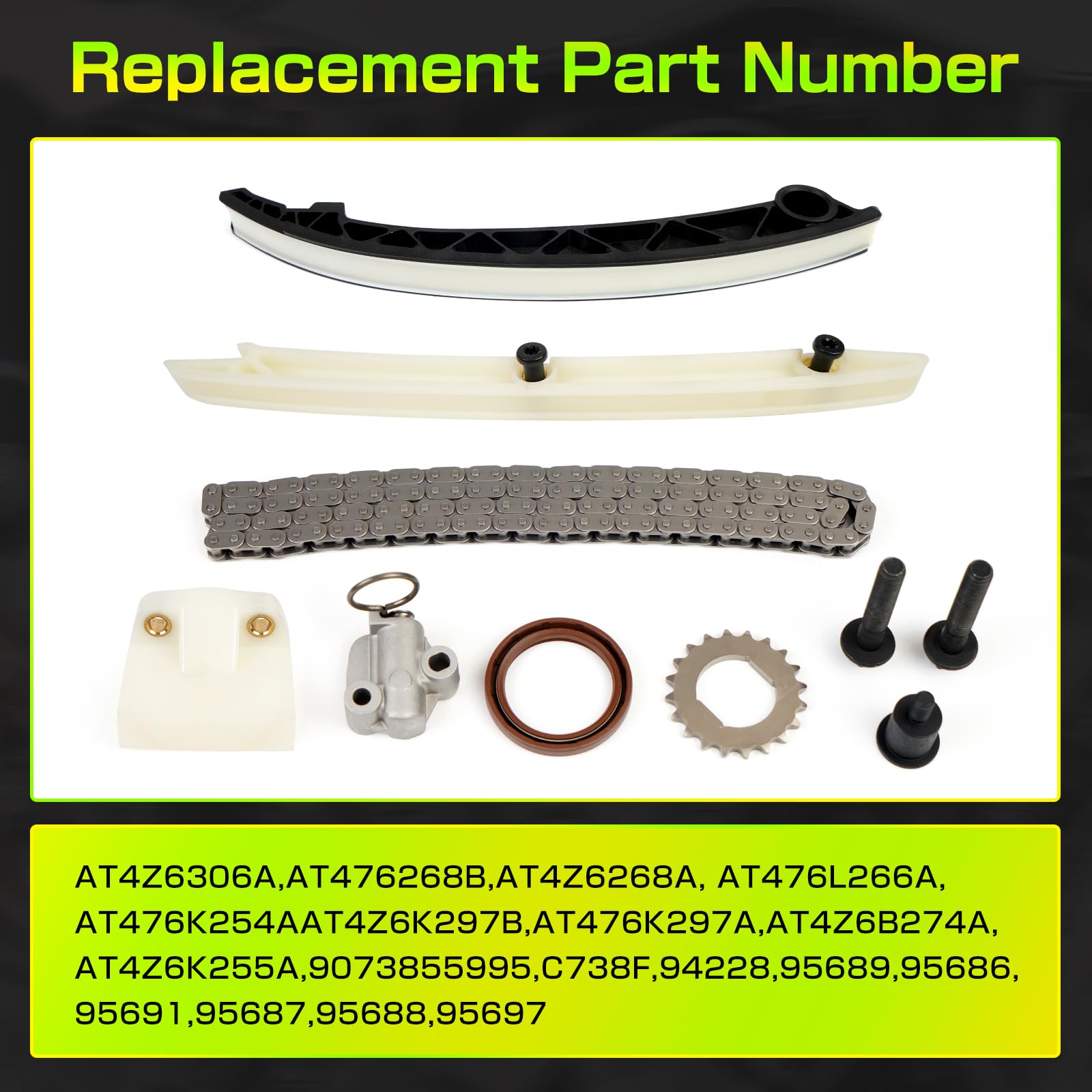 High-Quality Timing Chain Kit Replacement for 22HP47N - Compatible with Chevrolet Sonic, Trax, Cruze, Volt & Cadillac ELR & Buick Encore - Perfect for Engine Repair & Maintenance