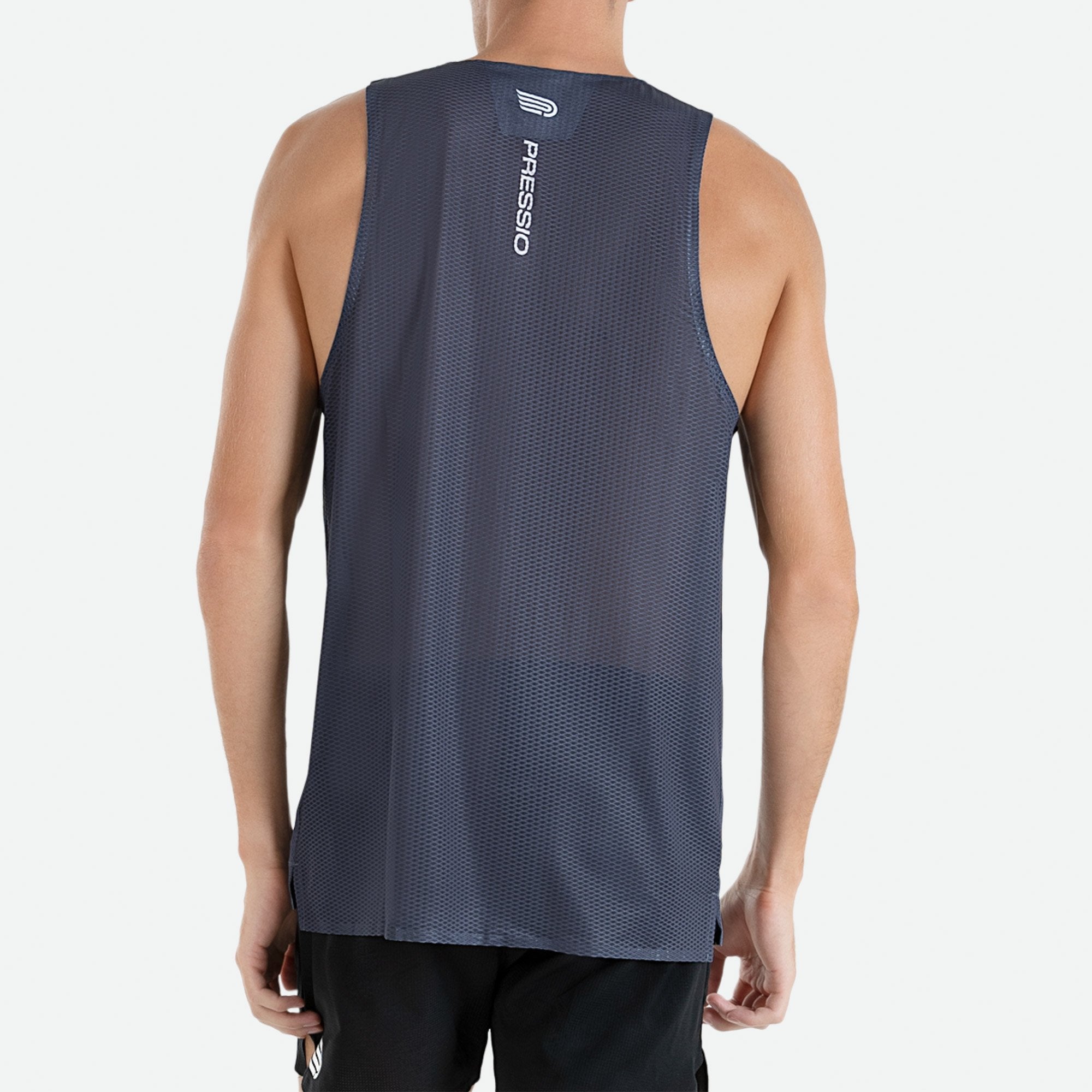 Pressio Men's Arahi Running Singlet - Lightweight Performance Workout Shirt for Jogging & Gym Training