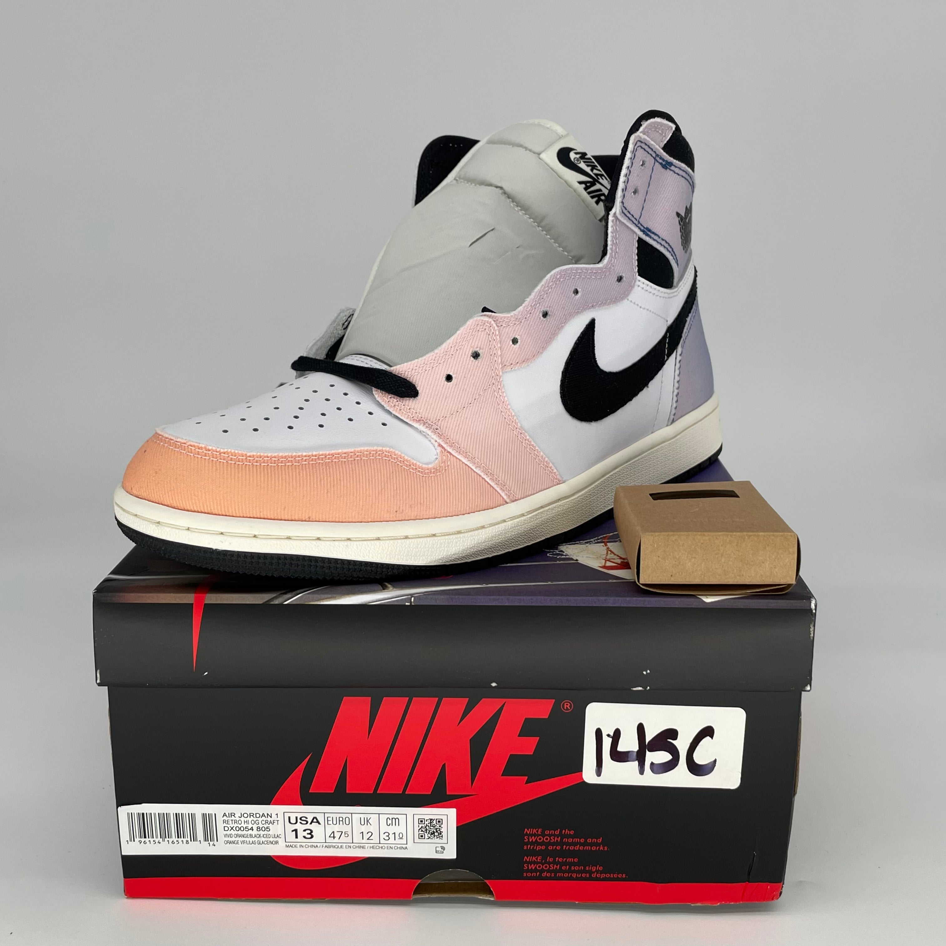 AIR JORDAN 1 SKYLINE Sneakers - Men's Size 13 (DX0054-805) - Retro High Top Basketball Shoes for Streetwear & Sports