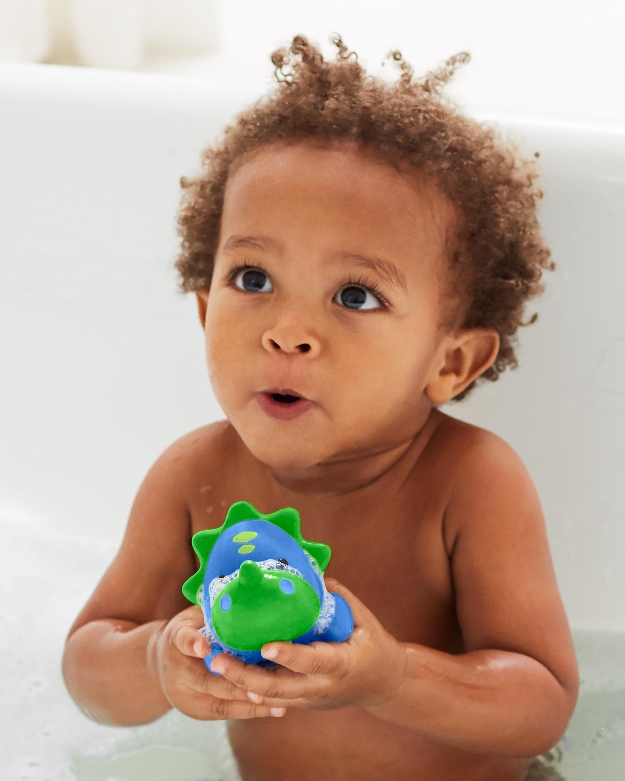 Skip Hop Zoo Light Up Bath Toys for Toddlers - Fun & Safe Bathtime Animal Toys with LED Lights - Perfect for Baby Bath Time, Sensory Play & Learning