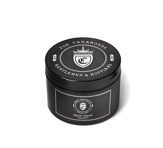 Premium Crown Shaving Co. Shaving Cream - 8 oz Luxury Shave Soap for Men with Natural Ingredients - Perfect for Sensitive Skin & Daily Grooming Routine - Ideal for Home Barbering & Travel Shaving Kits