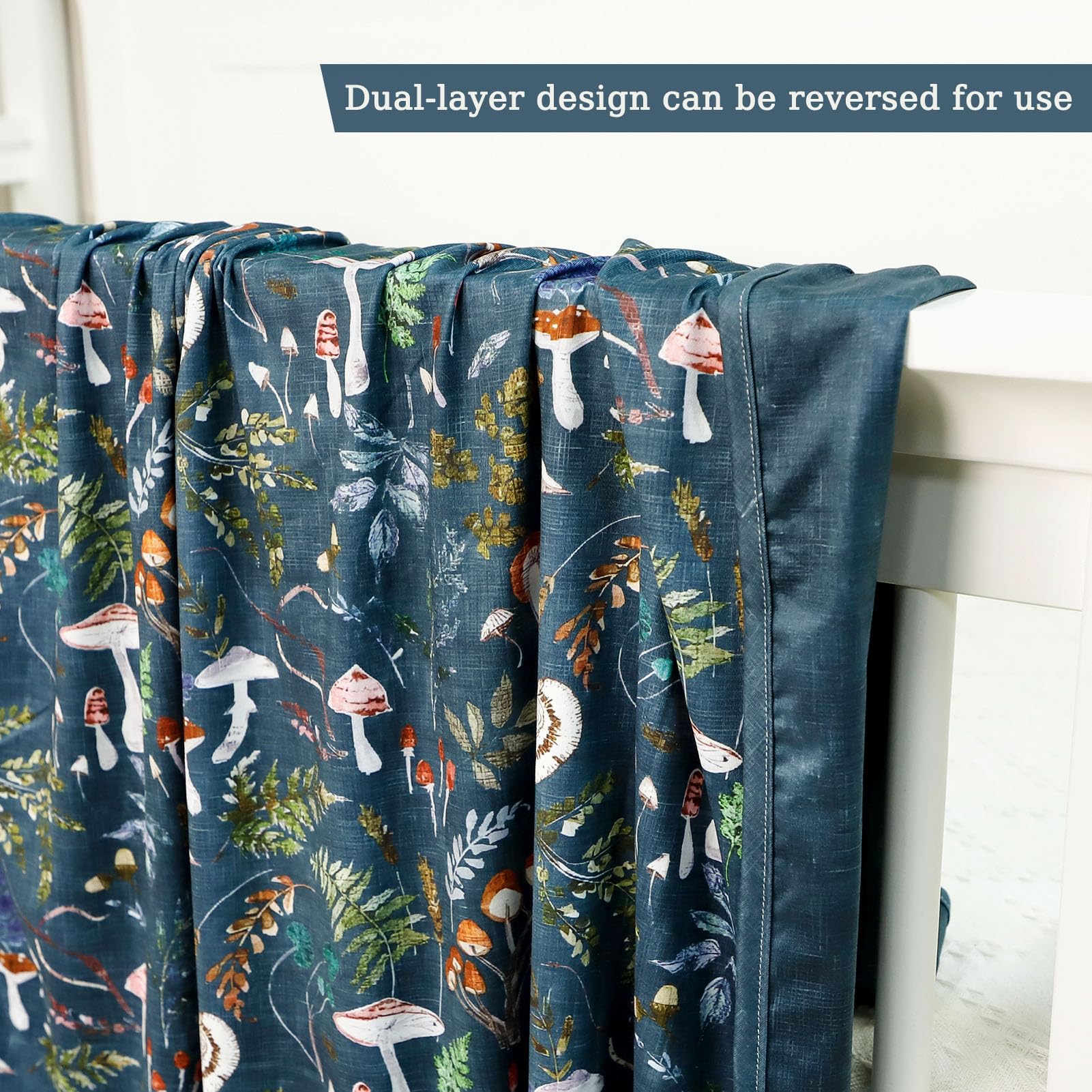 Soft Stretchy Baby Swaddle Blanket - Jersey Knit Receiving Blanket for Boys & Girls - Double Layer Nursery Blanket with Mushroom Print - Perfect for Newborn Swaddling, Sleeping & Cuddling