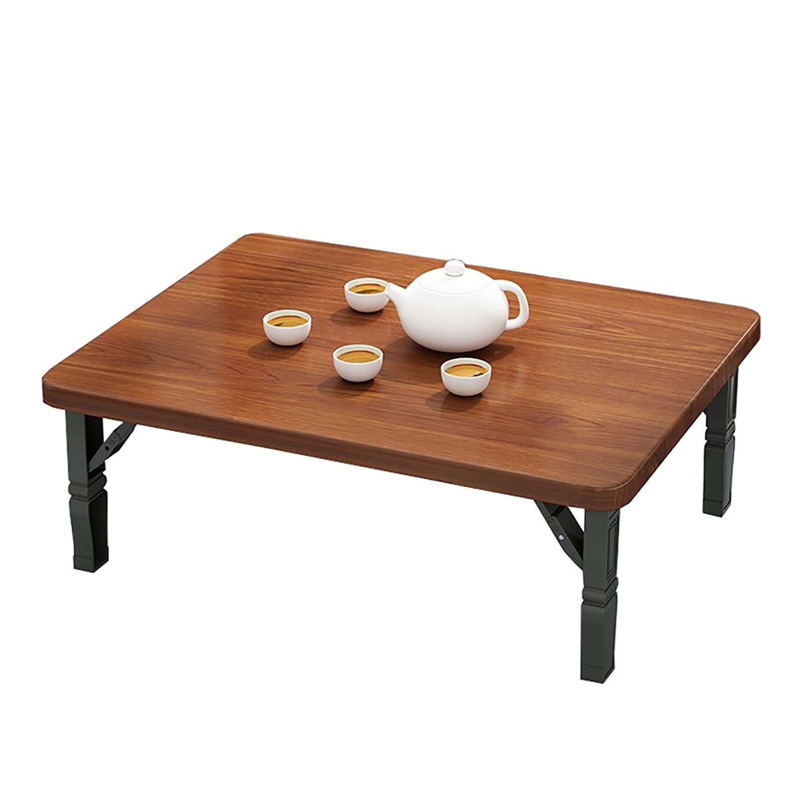 Japanese-Style Folding Low Table - Portable Study Desk & Outdoor Picnic Table for Tatami, Bedroom, Bay Window (60x40x30cm, H30CM) - Perfect for Small Spaces, Tea Ceremonies & Indoor-Outdoor Use