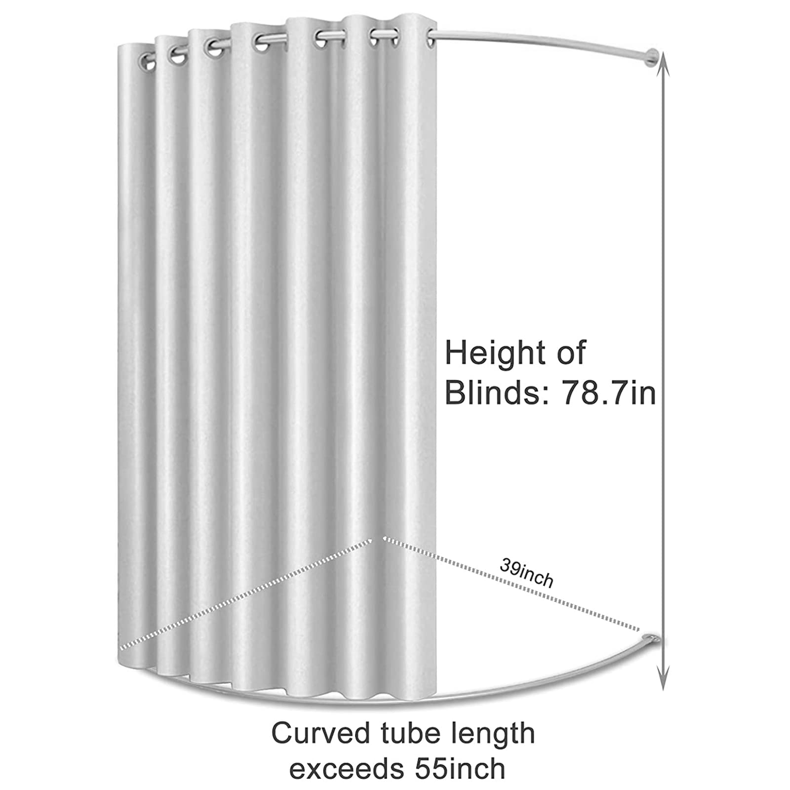 TEENKON 55-inch Portable Dressing Room with Privacy Curtain - Folding Changing Room for Mall, Office & Home Use - Includes Hanging Rod & Hooks for Easy Setup | Perfect for Retail Stores, Fitting Areas & Personal Space Dividers