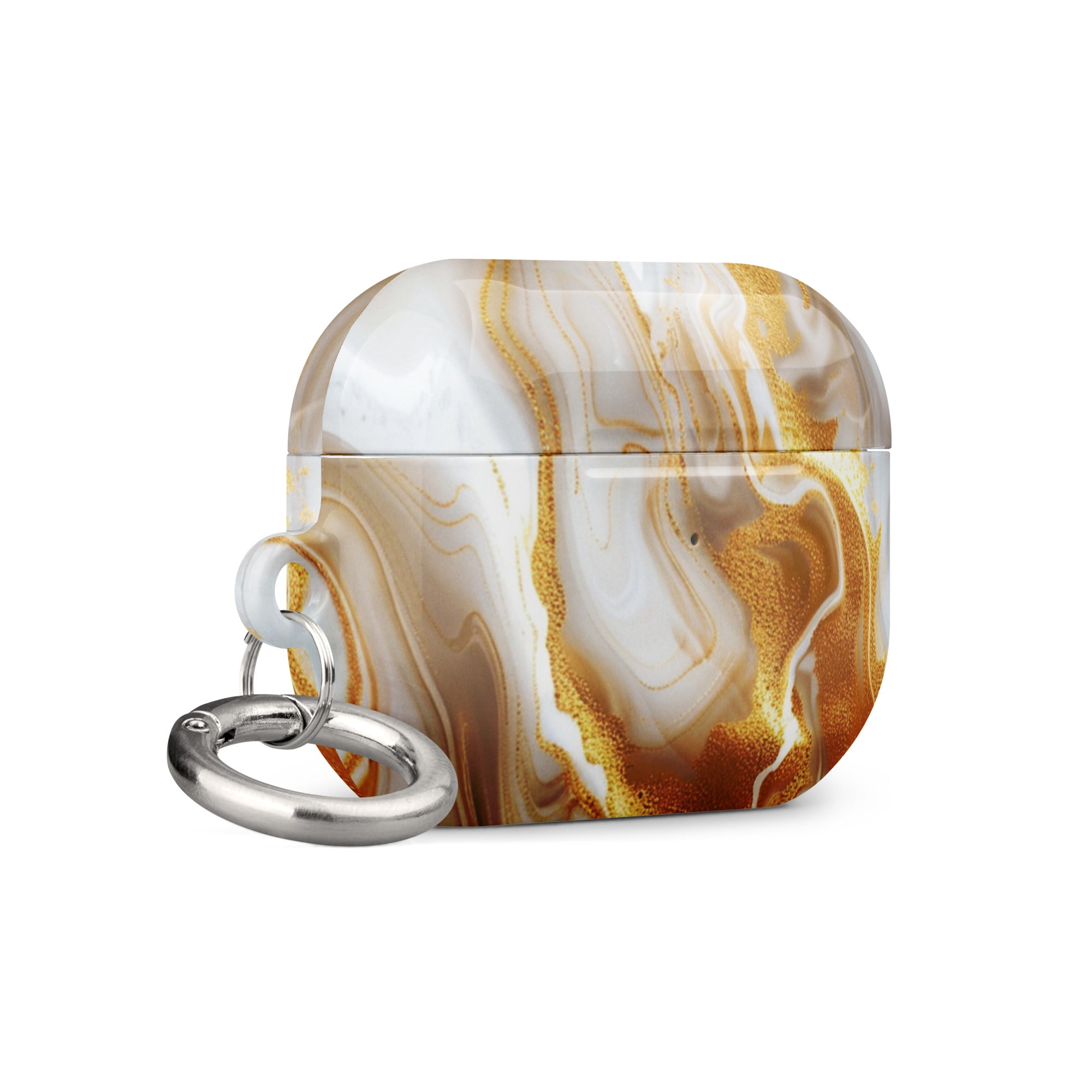 Premium Gold Marble AirPods Case - Stylish Protective Cover for AirPods 1/2/3/Pro - Trendy Phone Accessory for Women & Men - Perfect for Work, Gym & Travel