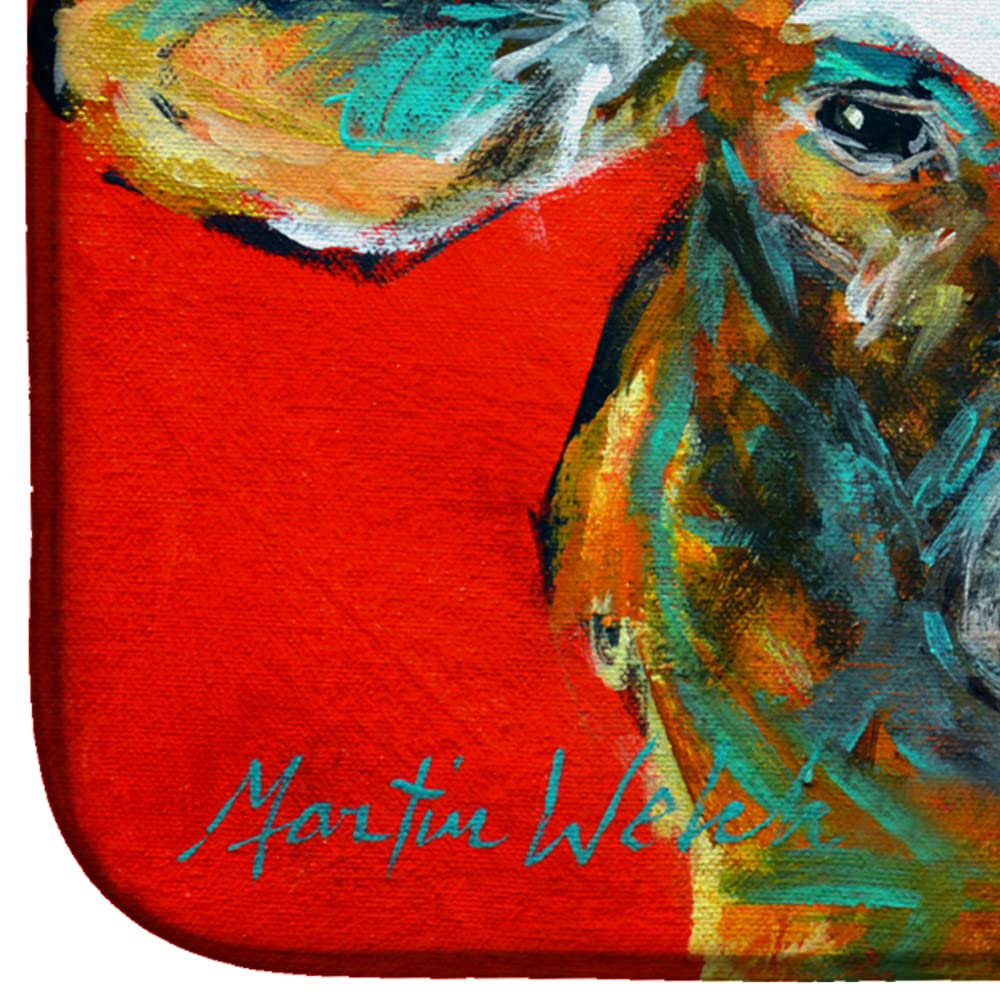 Absorbent Cow Dish Drying Mat 14x21