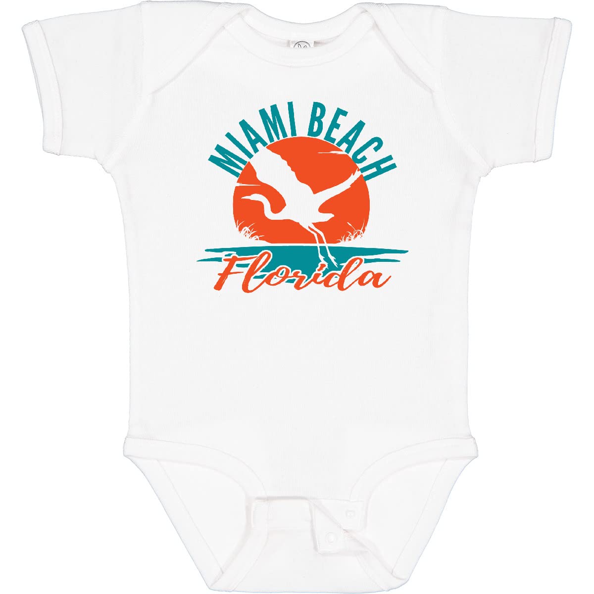 Inktastic Miami Beach Florida Vacation Trip Baby Bodysuit - Cute Florida Souvenir Outfit for Infants & Toddlers - Perfect for Beach Trips, Family Vacations & Photo Shoots
