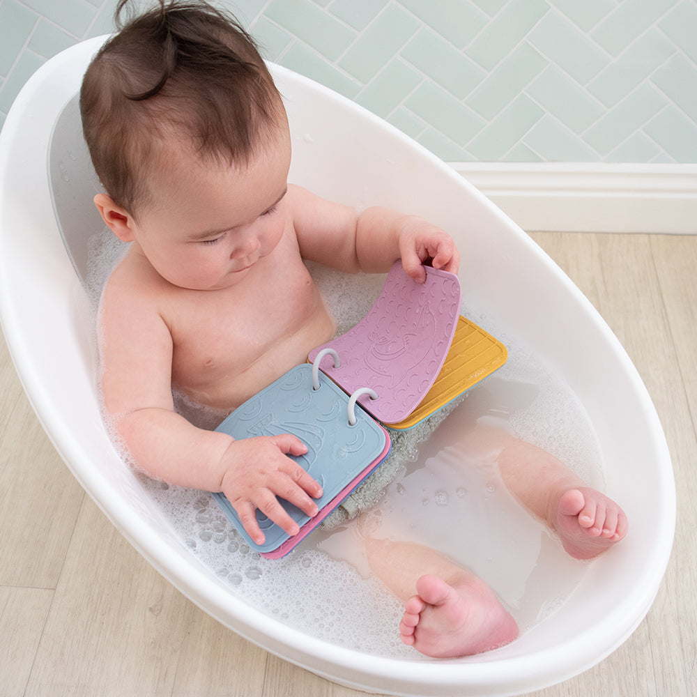 Waterproof Silicone Baby Bath Book - Soft Sensory Toy for Toddlers & Infants - Safe Non-Toxic Teething Book for Bathtime, Playtime & Learning