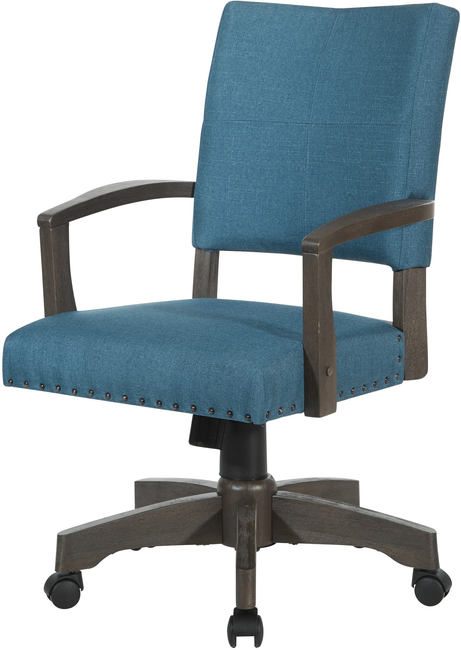 Office Star Santina Bankers Chair [111AG] - Ergonomic Swivel Office Chair with Adjustable Height for Home & Business Workspaces