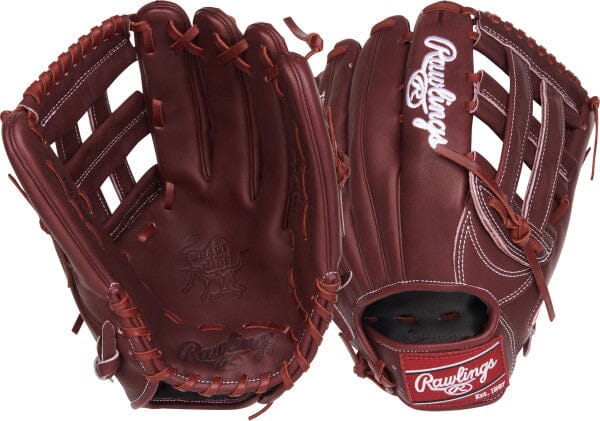 Rawlings Heart of the Hide 12.75 Inch H Web Baseball Glove - PROR3039 6SH | Premium Leather Baseball Mitt for Outfield & Infield | Perfect for High School, College & Professional Players