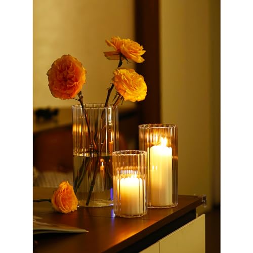 Striped Glass 3 Pcs