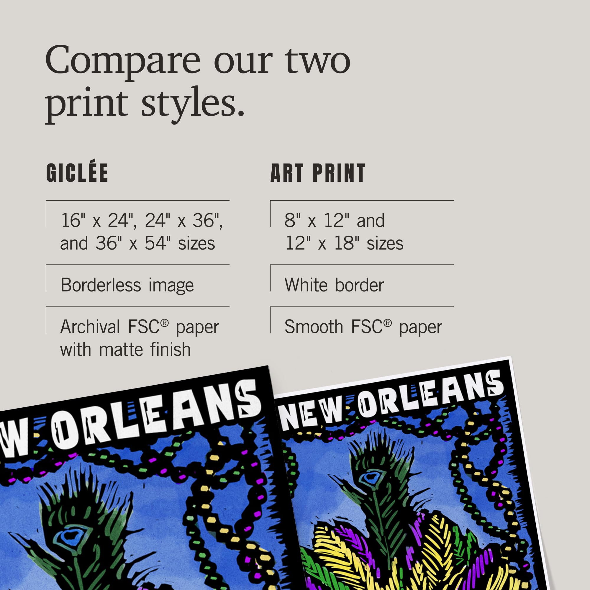 Lantern Press 16x24 Inch Giclee Print - New Orleans Louisiana Marti Gras Scratchboard Art - Perfect for Home Decor, Office Wall Art & Gift Giving