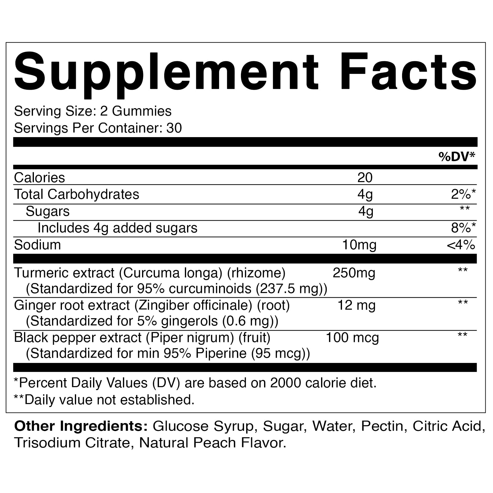 Vitamatic Turmeric Gummies with Ginger & Black Pepper Extract - 95% Curcuminoids - 60 Vegan Gummies for Immune Support & Joint Health - Natural Anti-Inflammatory Supplement for Daily Wellness
