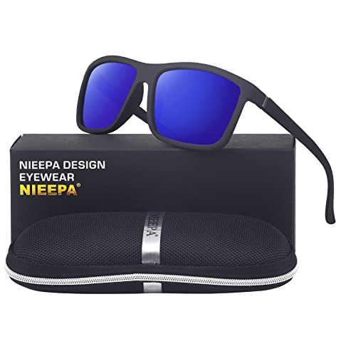 A06 Matteblack Frame/Dark Blue Mirror Lens