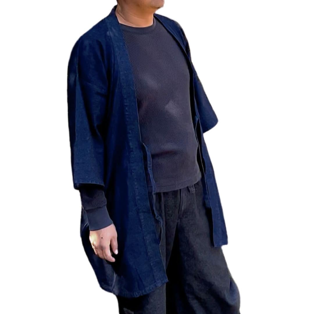 Traditional Japanese Festival Robe - Matsuri Happi Cotton Kimono for Men & Women - Perfect for Cosplay, Cultural Events & Themed Parties