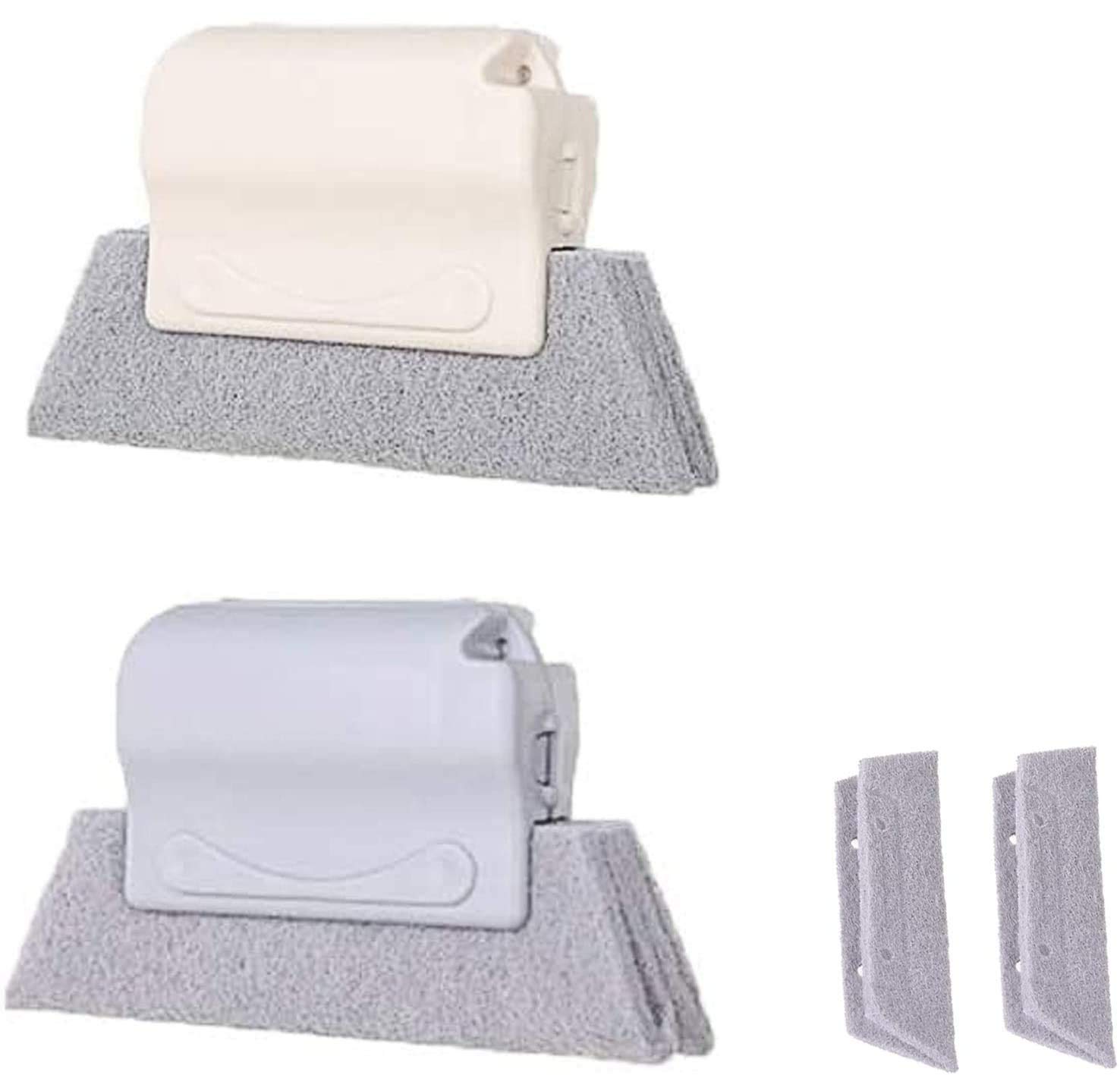 4PCS Window Groove Cleaning Brush - Handheld for Tracks, Tiles & Bathtubs