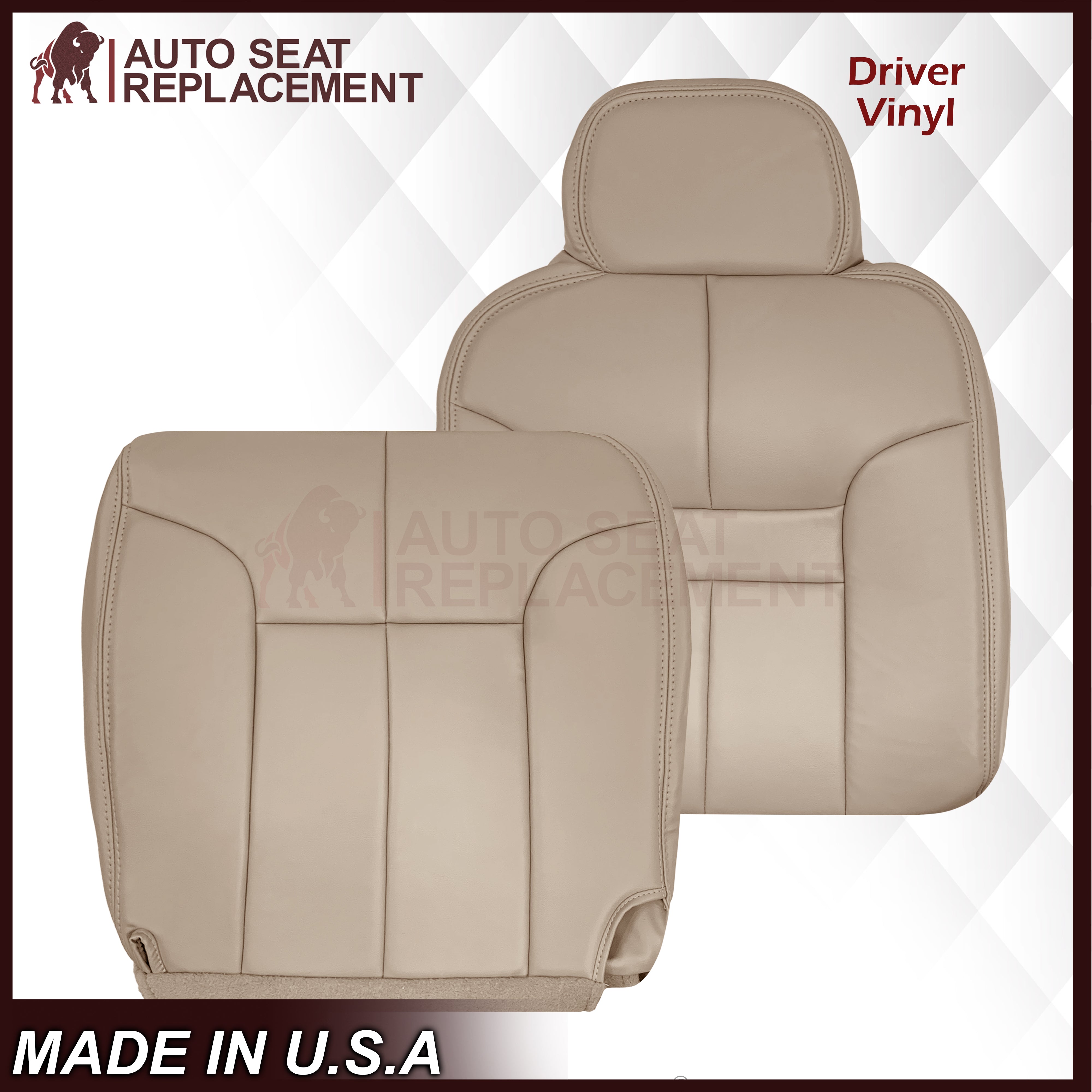 1994-1997 Dodge Ram Laramie SLT 1500/2500/3500 Tan Seat Covers - Premium Custom Fit for Pickup Trucks - Perfect for Road Trips, Work Commutes & Off-Road Adventures