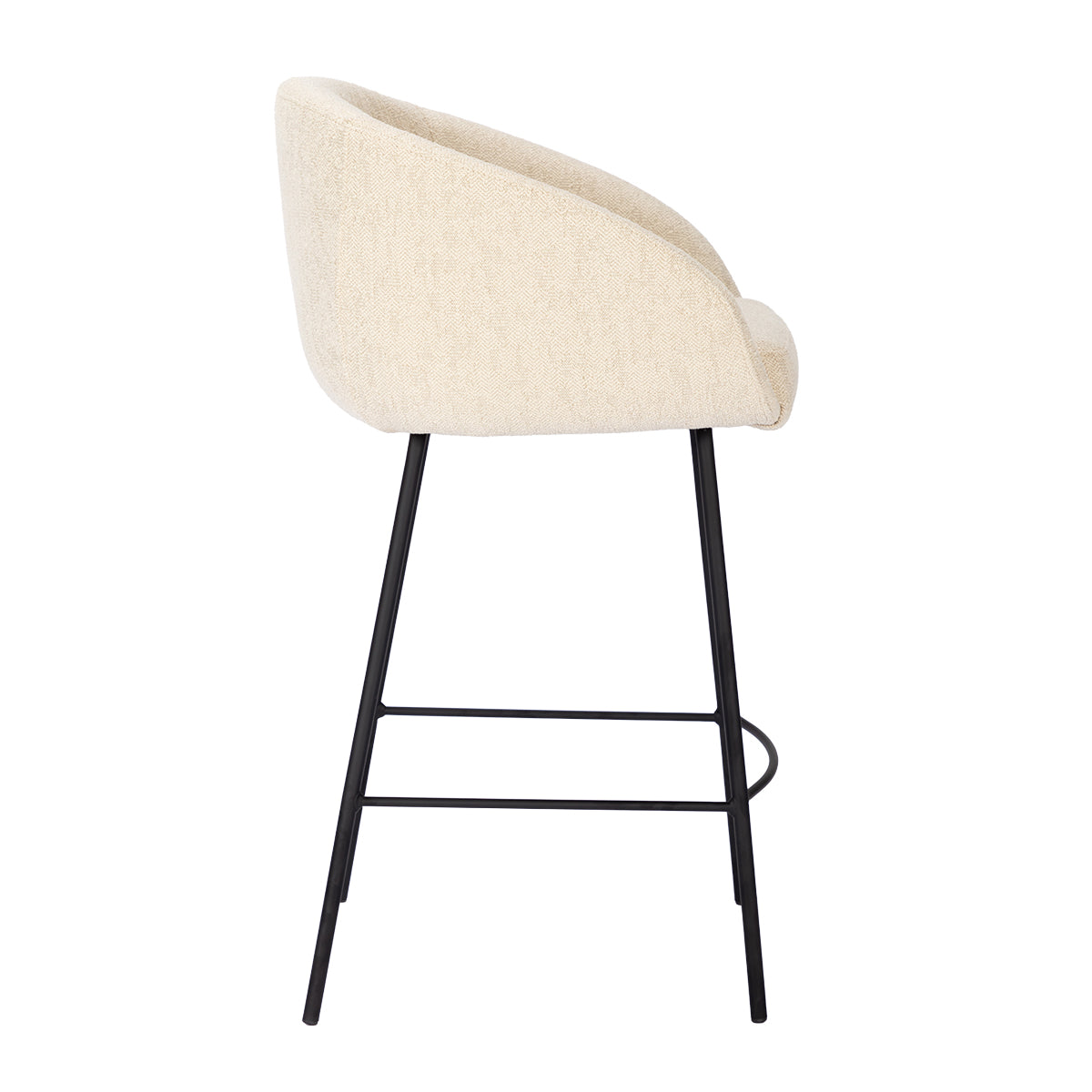Avalon Fabric Bar Stool - Modern Upholstered Counter Height Stool for Kitchen Island, Breakfast Bar & Home Decor - Comfortable & Stylish Seating Solution
