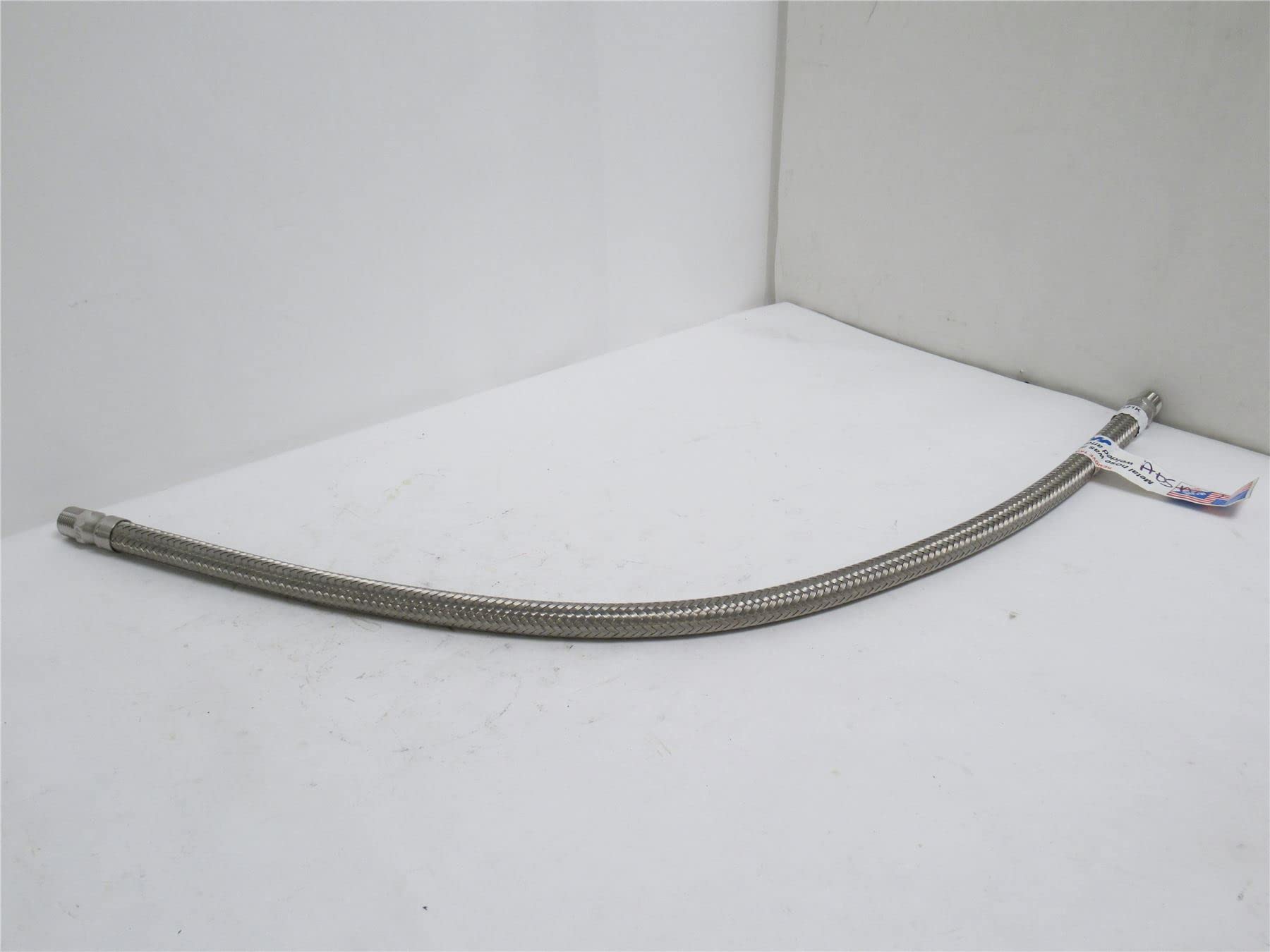1/2 Inch Flexible Metal Hose - 36 Inch Length - Corrosion Resistant Stainless Steel for Plumbing, Gas Lines & Industrial Use