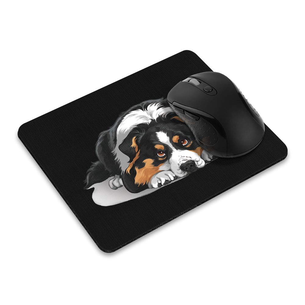 Non-Slip Rectangle Mouse Pad with Australian Shepherd Dog Design - Comfortable Desk Mat for Home Office, Gaming & Work - Perfect for Computer, Laptop & Workspace Accessories