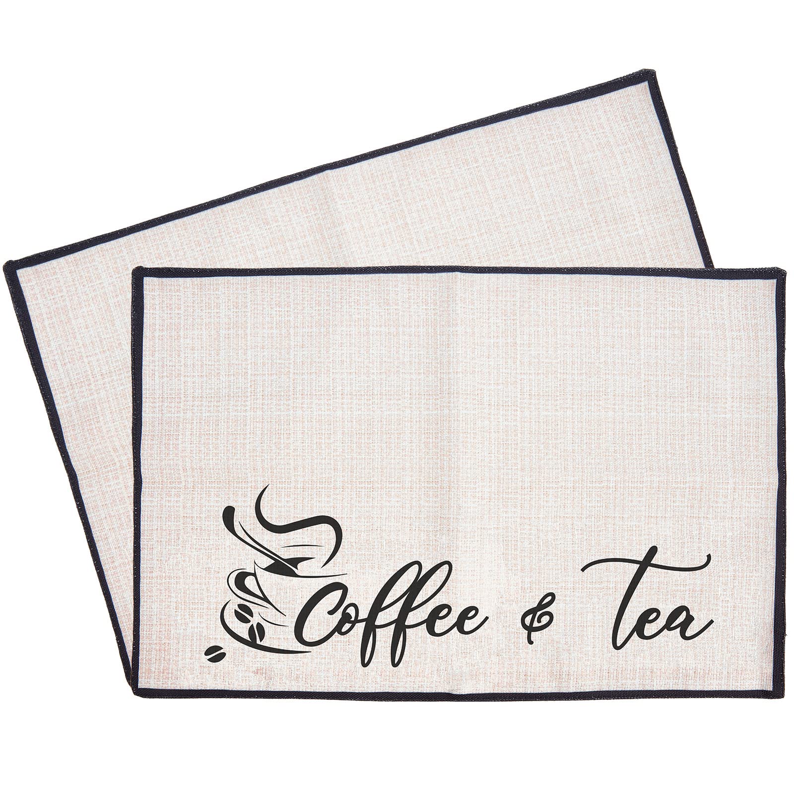 CRASPIRE Coffee Bar Set - 2-Piece Burlap Coffee Maker Mats, 20