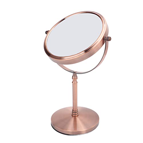 Vintage 360° Rotating Vanity Makeup Mirror with Adjustable Stand - Perfect for Dressing Table, Bedroom & Bathroom Beauty Routine