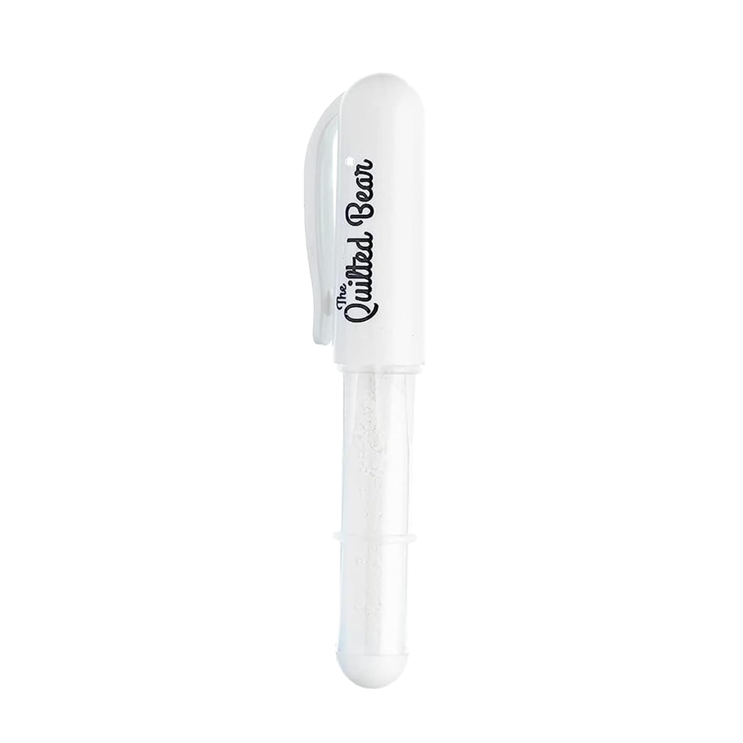 The Quilted Bear Refillable Fabric Chalk Marker Pen - Silver Sewing & Quilting Marker with Chalk Wheel Tip for Dressmaking, DIY Crafts & Fabric Projects | Perfect for Tailoring, Quilt Marking & Handmade Craft Designs