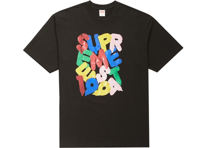 Supreme Balloons Graphic T-Shirt for Men - Black Cotton Tee with Unique Print | Casual Streetwear & Party Outfit
