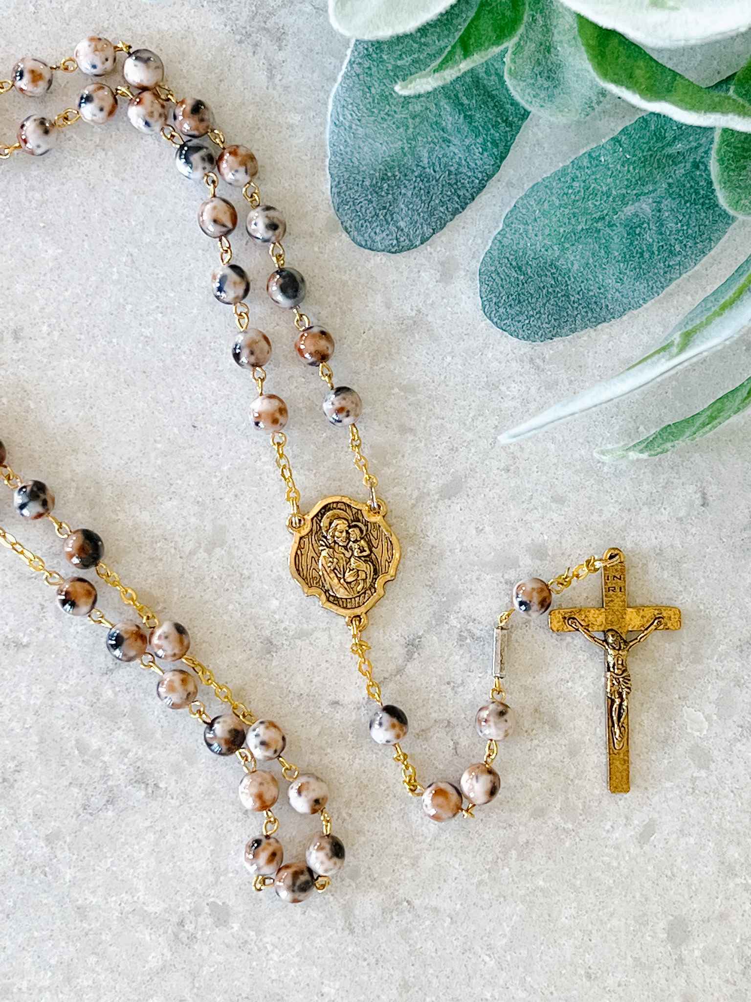 Saint Joseph Rosary - Catholic Prayer Beads for Devotion, Protection & Faith - Perfect for Daily Prayer, Meditation & Religious Gifts