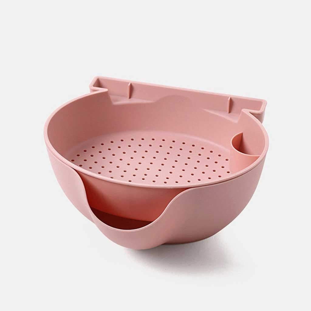 UXZDX CUJUX Double Layer Plastic Storage Box - Creative Bowl for Dry Fruits, Snacks, Seeds, Jewelry & Phone Accessories | Multi-Purpose Organizer for Kitchen, Office & Home (Color: B)