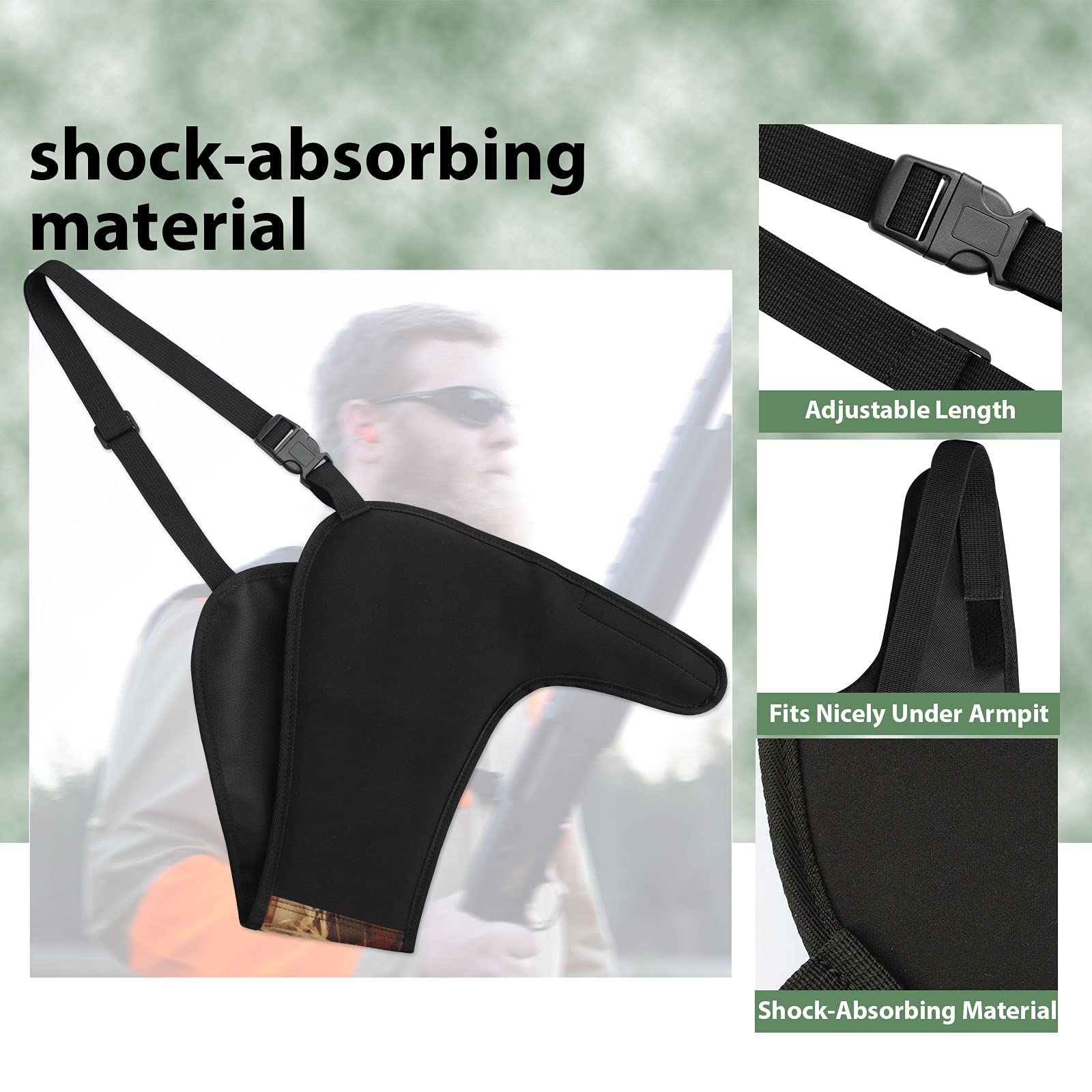 Shockproof Shooting Pads for Hunting & Outdoor Sports - Protective Knee & Elbow Pads for Comfortable Shooting Practice (Ideal for Range Training, Tactical Drills & Field Hunting)