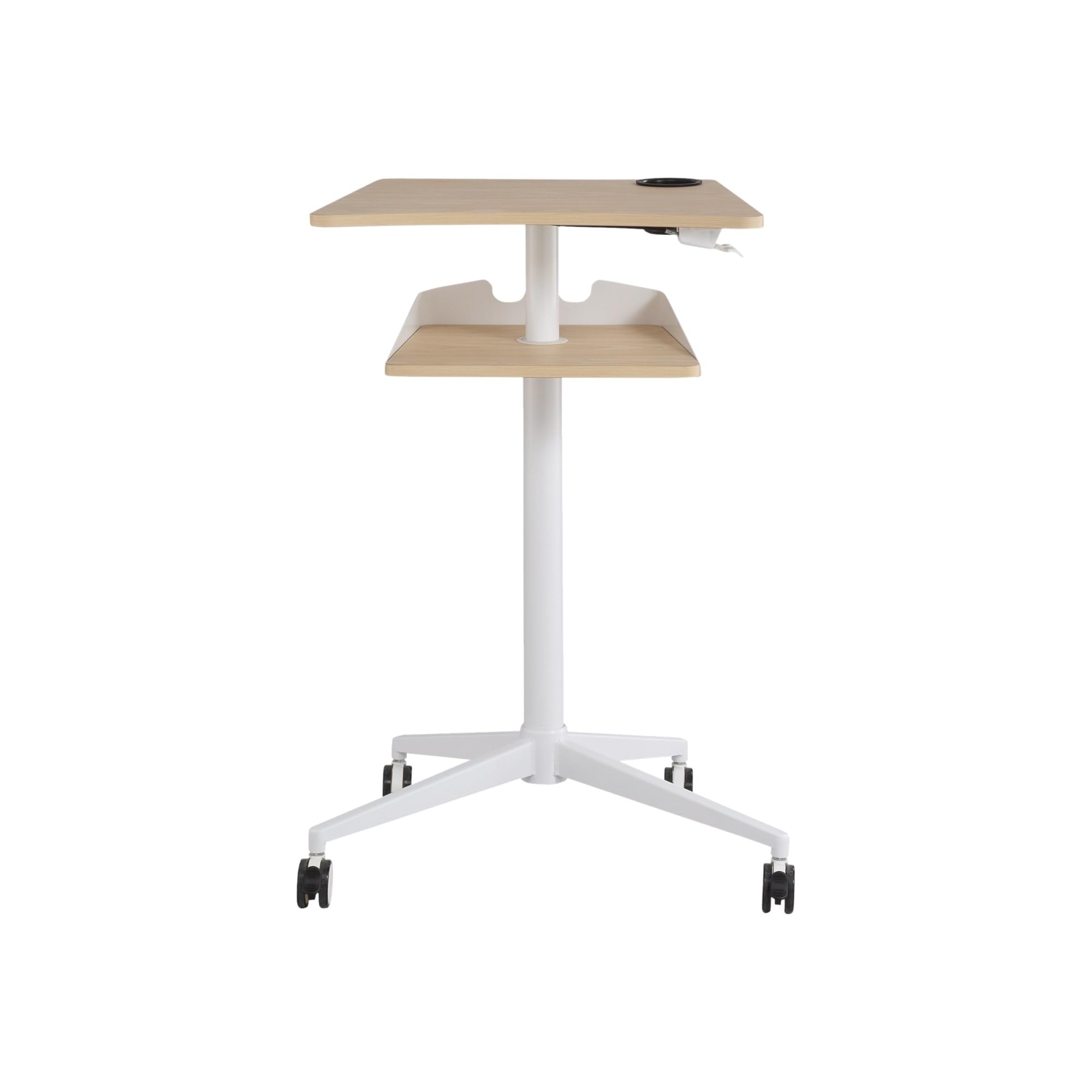 Safco 1944NA VUM Pneumatic Height-Adjustable Mobile Laptop Workstation Cart, 22.875