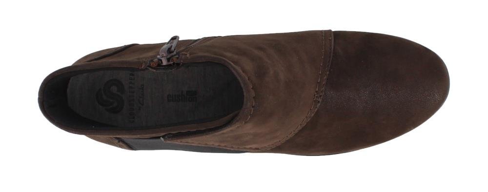 Clarks Women's Caddell Rush Ankle Boots - Comfortable Leather Chelsea Boots for Women, Slip-On Casual Shoes with Cushioned Footbed | Perfect for Work, Travel & Everyday Wear