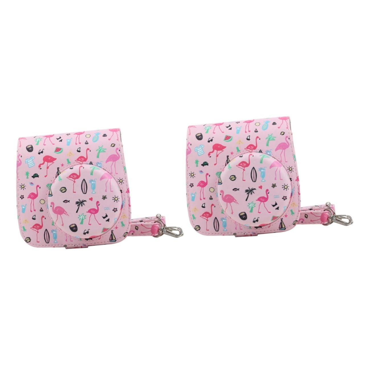 Gadpiparty 2 Pack Cute Pattern Instant Camera Case Protector for Fujifilm Instax Mini 9 - Durable Camera Bag for Travel, Parties & Everyday Use