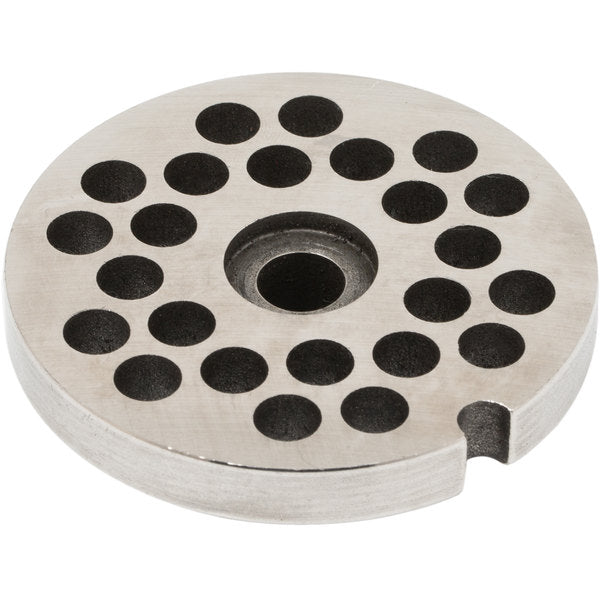 Globe L00669 Stainless Steel Meat Grinder Plate – Heavy Duty Grinding Disc for Home & Commercial Use | Perfect for Beef, Pork, Chicken & Sausage Making