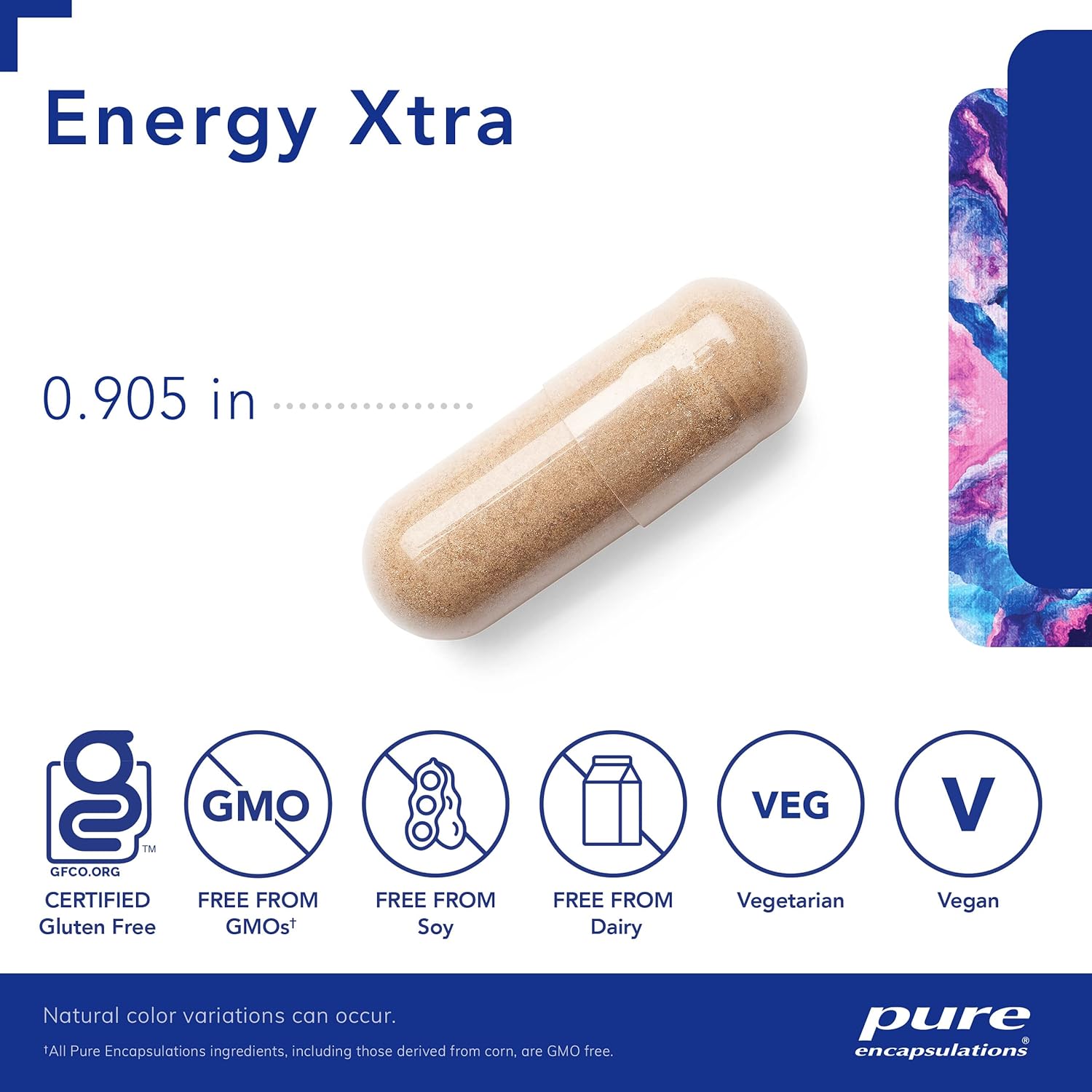 Pure Encapsulations Energy Xtra Supplement - Natural Energy Booster with B Vitamins & Adaptogens for Focus & Vitality | Supports Workout Performance & Mental Clarity | Perfect for Athletes, Students & Busy Professionals