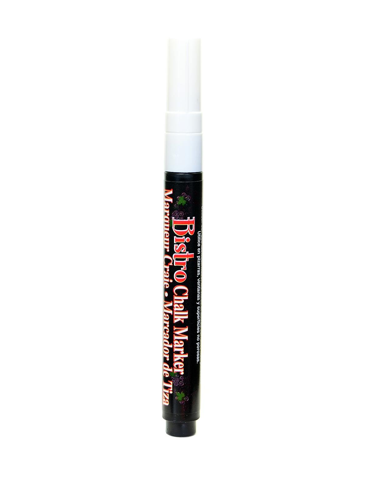 Marvy Uchida Bistro Chalk Markers - White Fine Point (6-Pack) - Perfect for Restaurants, Cafes, Chalkboard Signs & DIY Crafts