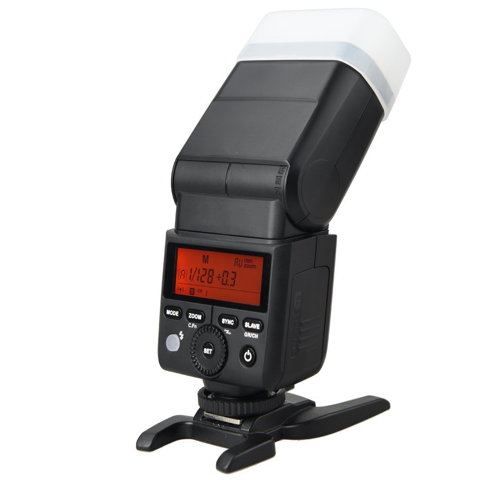 Olympus Stylus 1 Bounce Zoom Swivel Head Flash with High Power AC Rapid Charger & 4AA 2900mAh Batteries + 5-Piece Cleaning Kit - Perfect for DSLR Photography, Studio Lighting & On-the-Go Shooting