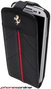 Premium Ferrari California Genuine Leather Case for Samsung Galaxy S3 - Luxury Protection for Business & Travel
