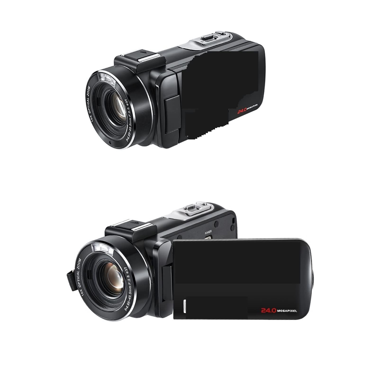 AUBEST 1080P Full HD Video Camera Camcorder with Microphone & Wide Angle Lens, 10X Optical Zoom - Perfect for Vlogging, YouTube Videos, Travel Filming & Home Movies