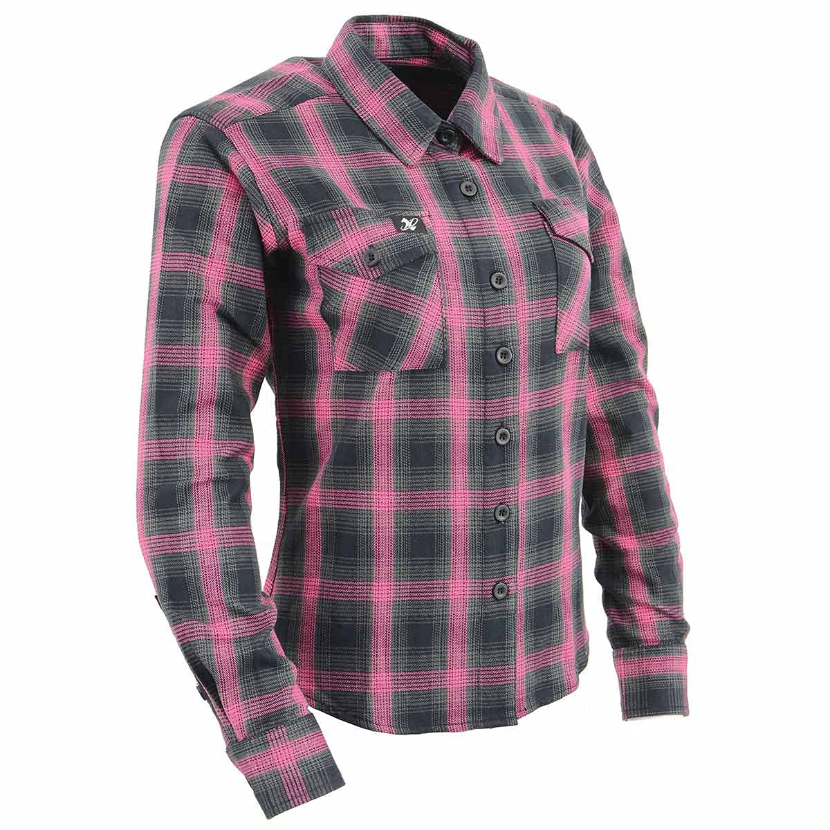 Milwaukee Leather Women's Button-Down Long Sleeve Flannel Shirt - Soft Cotton Plaid Shirt for Fall & Winter - Perfect for Casual Outfits, Layering and Outdoor Activities