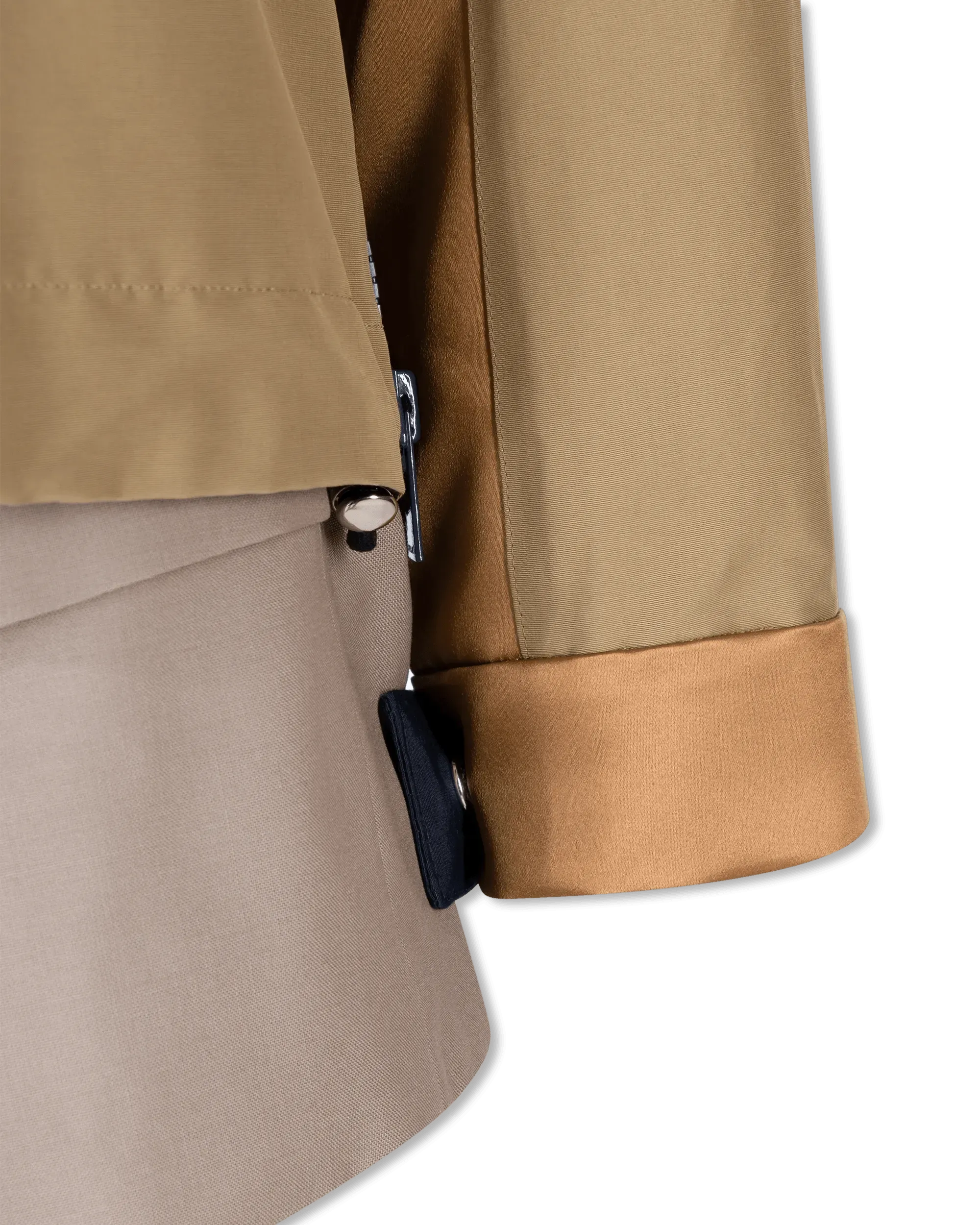 Stylish Grosgrain Mixed Jacket for Women - Trendy Outerwear for Fall & Winter - Perfect for Office, Dating & Casual Outings