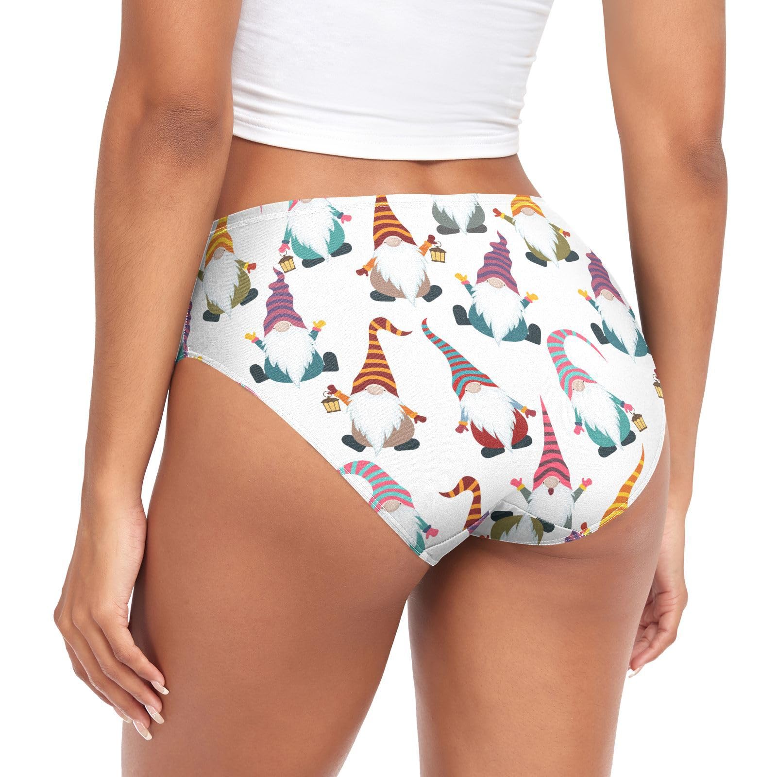 Women's Soft Breathable Viscose Underwear - Colorful Mushroom Print Classic Briefs & Bikini Hipster Panties for Everyday Comfort & Lounge Wear