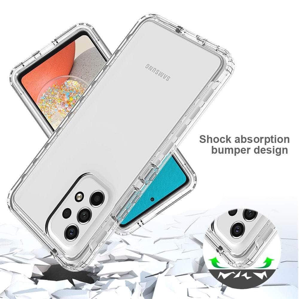 Shockproof Clear Case for Samsung Galaxy S23 Ultra - Durable Transparent Protective Cover for Everyday Use & Outdoor Activities