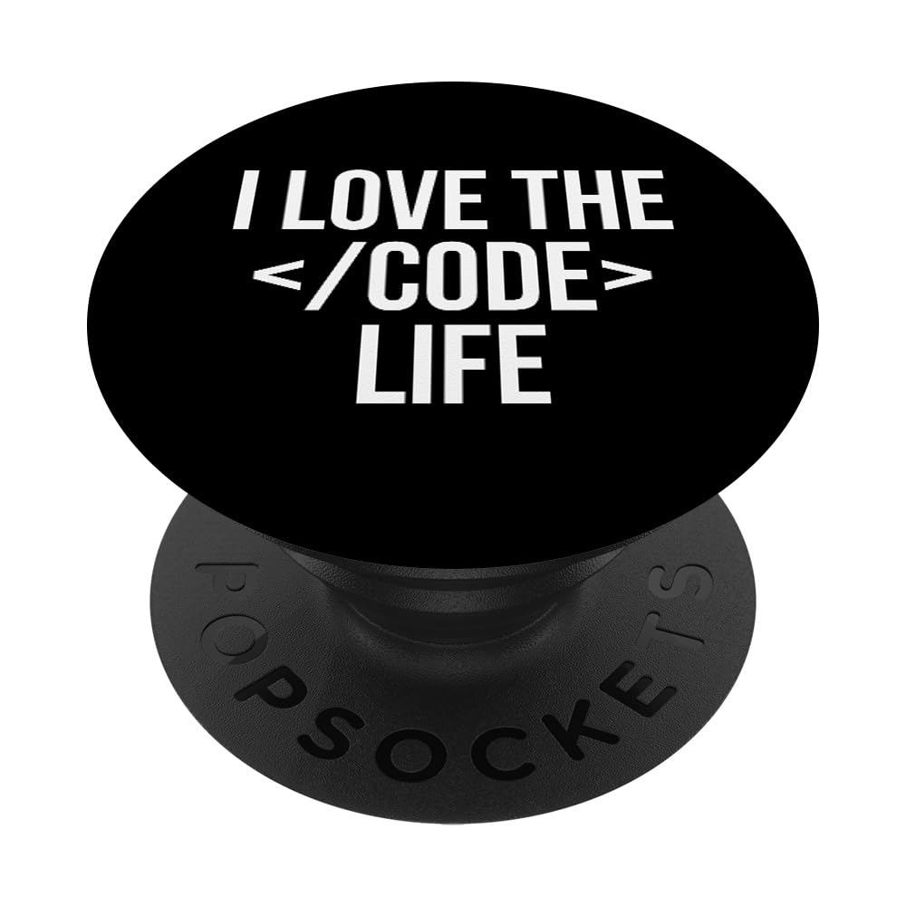 Funny Coding Coder Computer Programmer PopSockets Standard PopGrip - Perfect for Tech Enthusiasts, Office Desks, and Laptop Accessories