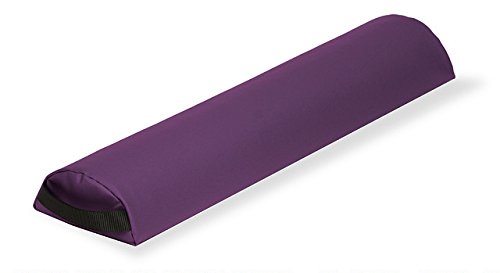 EARTHLITE Half Round Bolster Pillow - Professional Massage Cushion with Strap Handle, 100% PU Upholstery for Pain Relief | Perfect for Massage Tables, Yoga, Physical Therapy & Home Use
