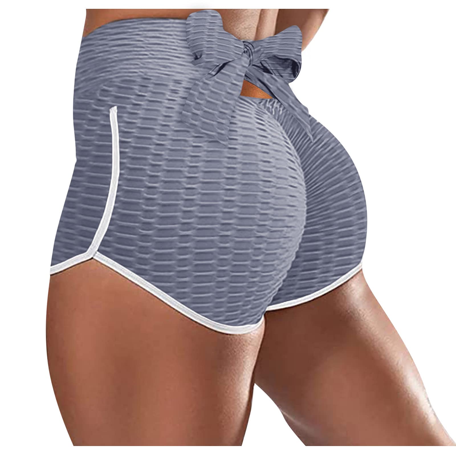 Women's Booty Shorts - High Waisted Butt Lifting Workout Shorts for Gym & Yoga
