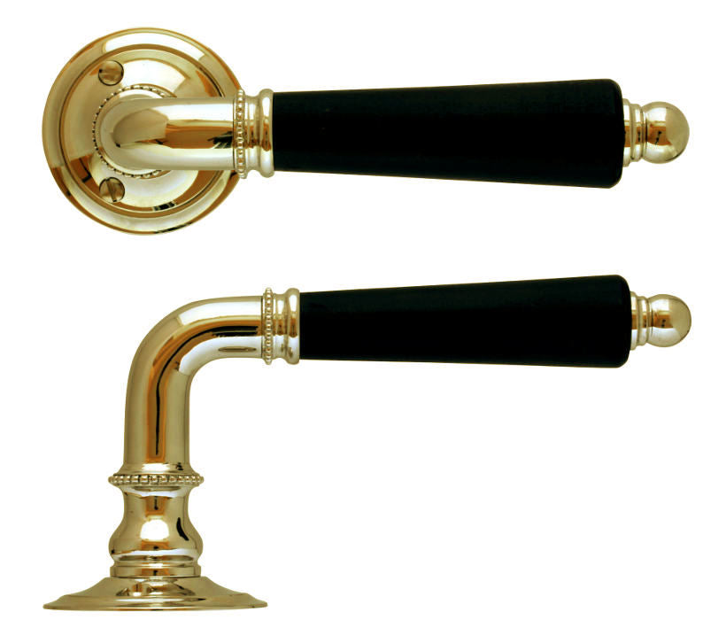 Vintage Näsman 195 Brass Door Handle - Classic Solid Brass Door Knob for Home & Office - Perfect for Interior Doors, Cabinets, and Furniture Restoration Projects