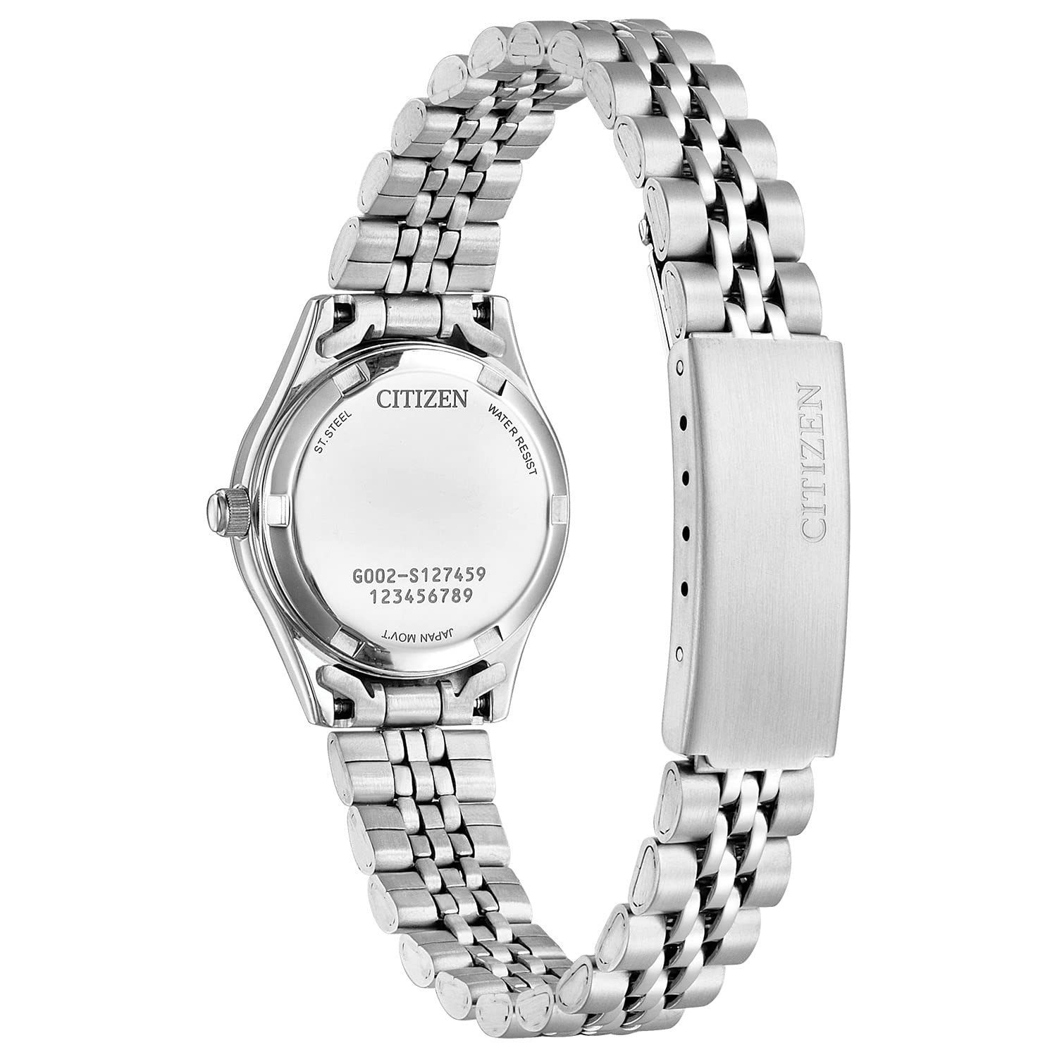 Citizen Ladies' Quartz Watch - Stainless Steel Bracelet with Crystals & Date for Office & Evening Wear